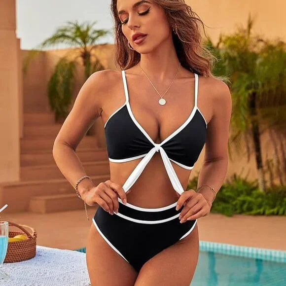 Blooming Jelly Womens High Waisted Bikini Set - Picture 2 of 6